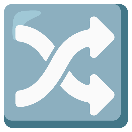 Shuffle tracks button