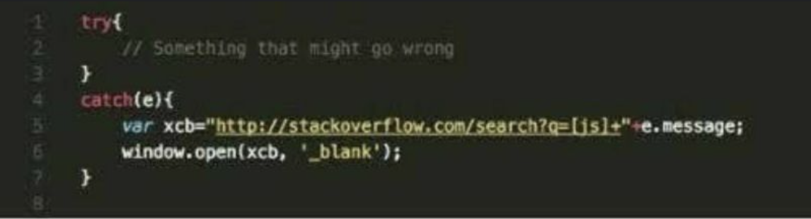 Try → Catch → Stack Overflow