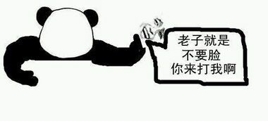 老子就是不要脸,你来打我啊