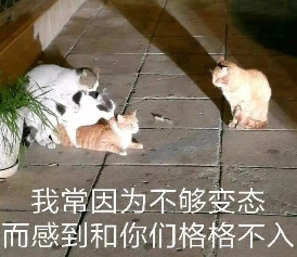 我常因为不够变态.而感到和你们格格不入