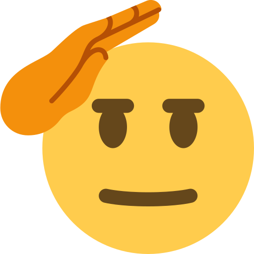 Saluting face