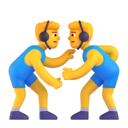 Men wrestling