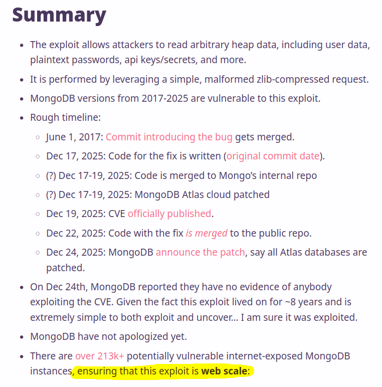 Mongo Bleed Is Web Scale