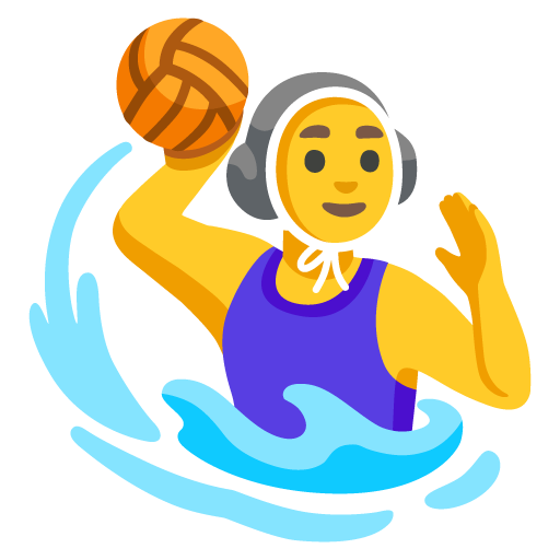 Woman playing water polo