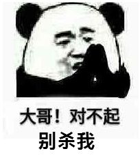大哥!对不起,别杀我!