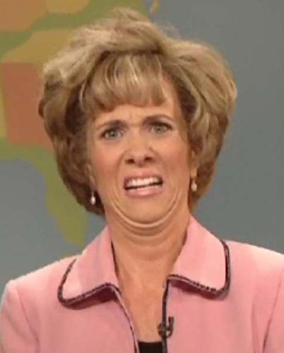 Disgusted Kristin Wiig