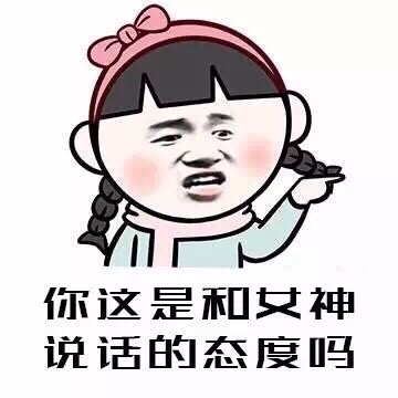 你这是和我说话的态度吗。