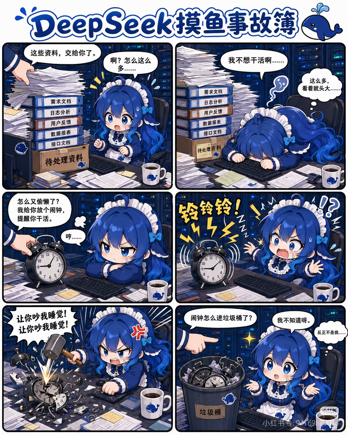 闹钟怎么进垃圾桶了