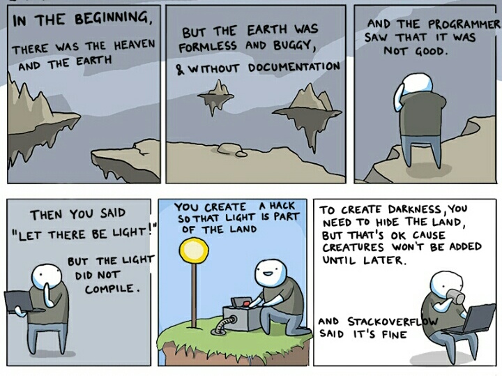 If the world is created by programmers..