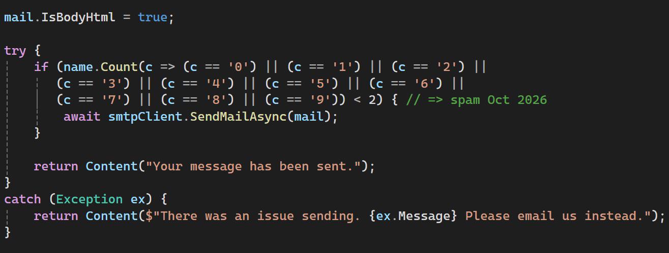 My Boss Wrote A Spam Filter