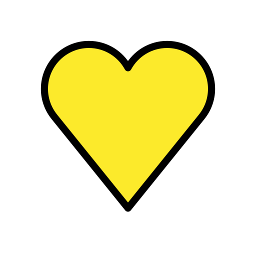 Yellow heart