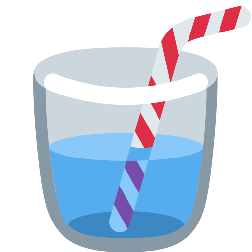 Cup with straw