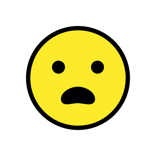 Frowning face with open mouth