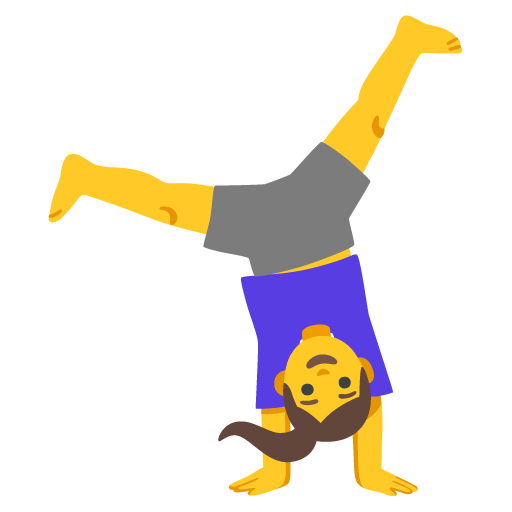 Woman cartwheeling