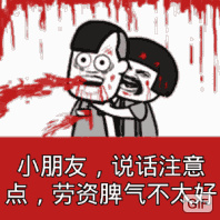 小朋友,说话注意点,劳资脾气不太好