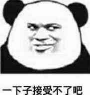 一下子接受不了吧(熊猫人)