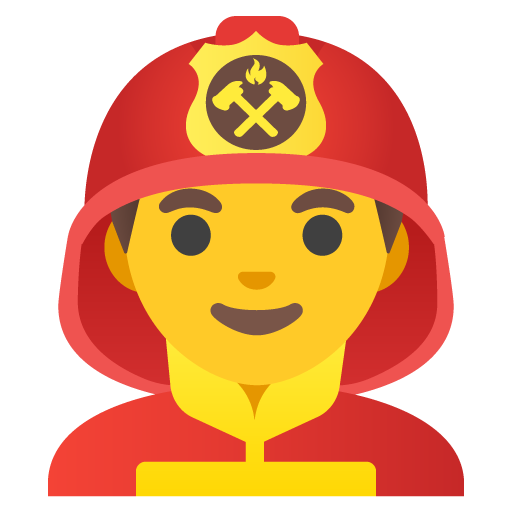 Man firefighter