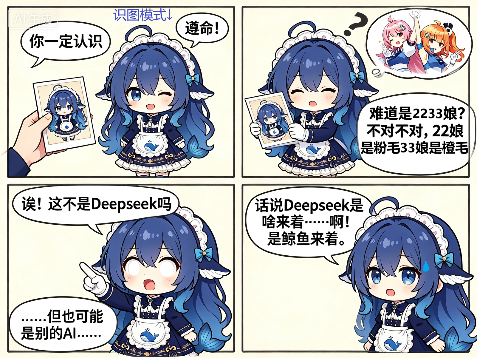 识图模式 AI生成 遵命! 你一定认识 难道是2233娘?