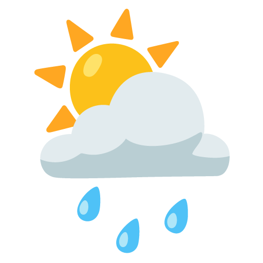 Sun behind rain cloud