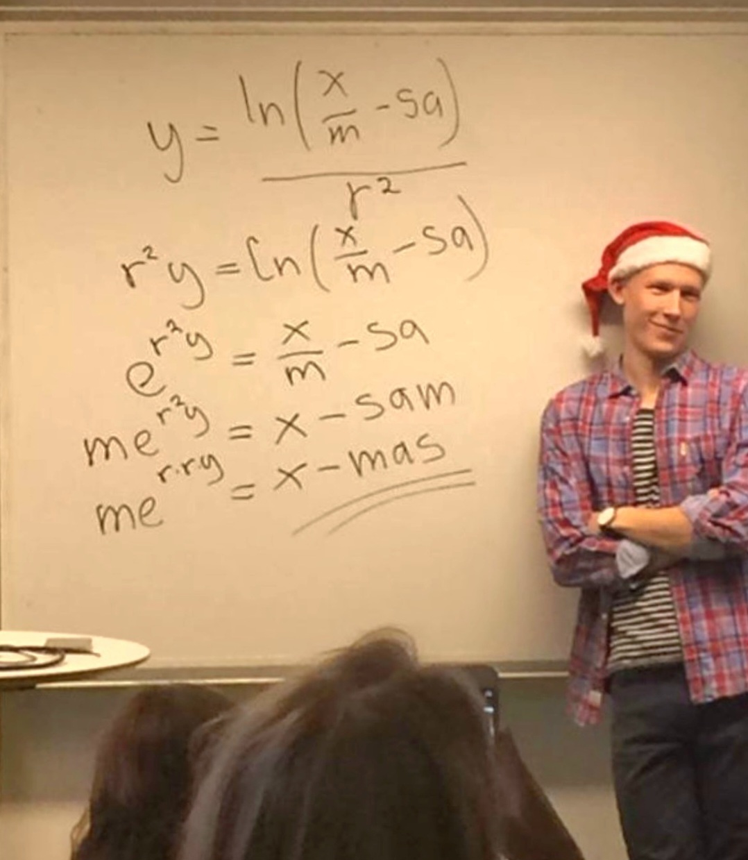 Smug math teacher