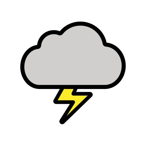 Cloud with lightning