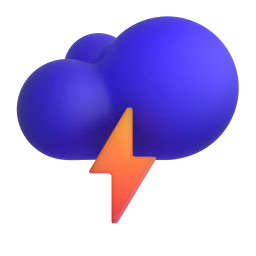 Cloud with lightning