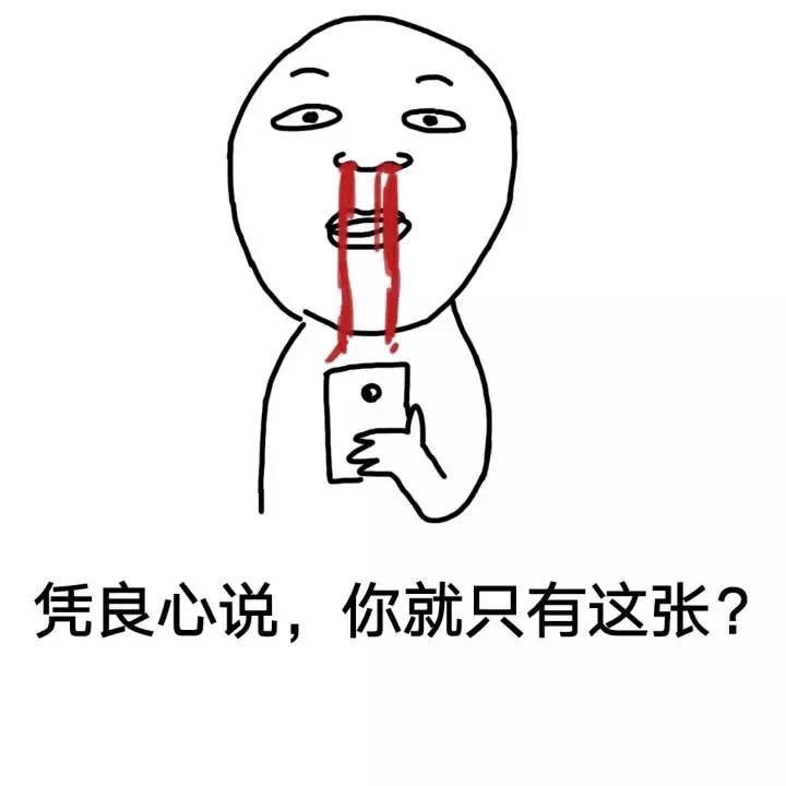 凭良心说,你就只有这张?