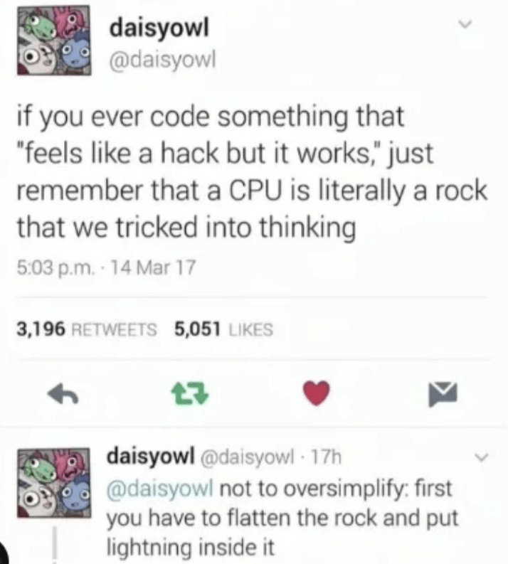 Tricking Rocks Into Thinking