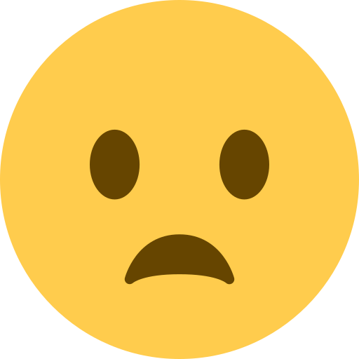 Frowning face with open mouth