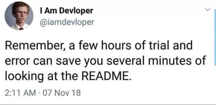 Documentation Is For People Who Don't Believe In Themselves