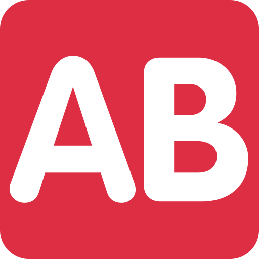 AB button (blood type)