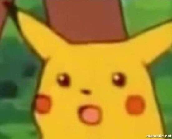 Surprised pikachu