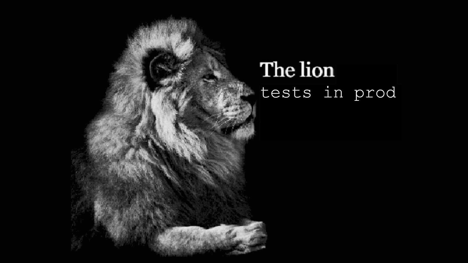 The Lion Tests In Prod