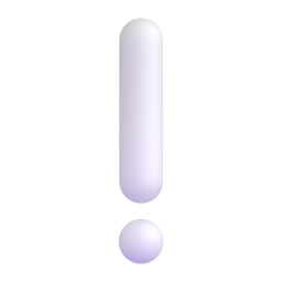 White exclamation mark