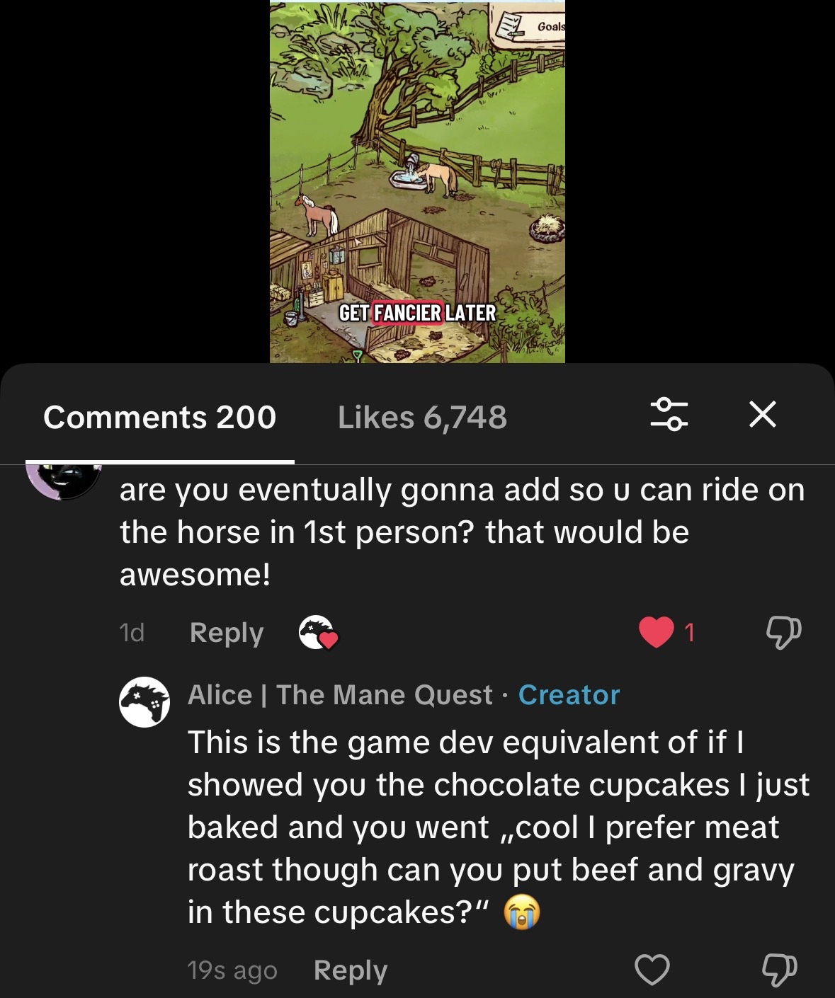 We're Making A Hand-Drawn 2D Point And Click Sidescroller Game And Someone On TikTok Asked For A First Person Mode 😭