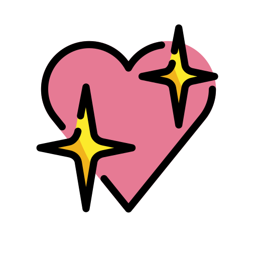 Sparkling heart