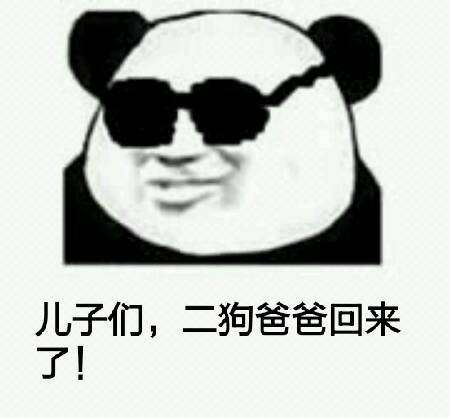 儿子们.二狗爸爸国产了!(熊猫人)