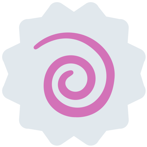 Fish cake with swirl