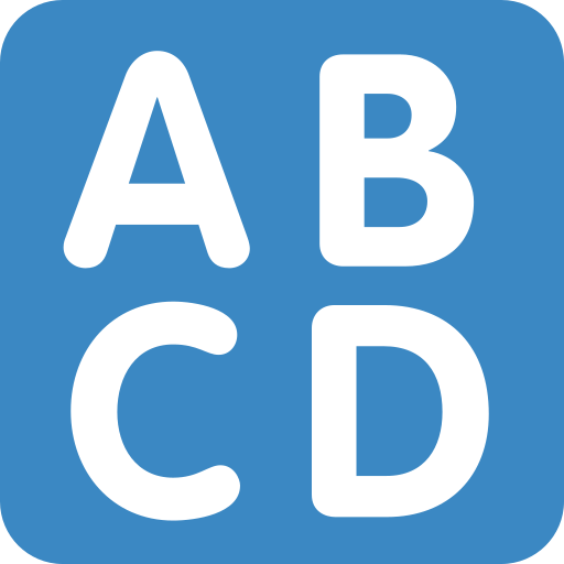 Input latin uppercase