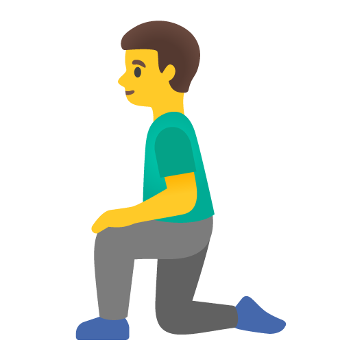 Man kneeling