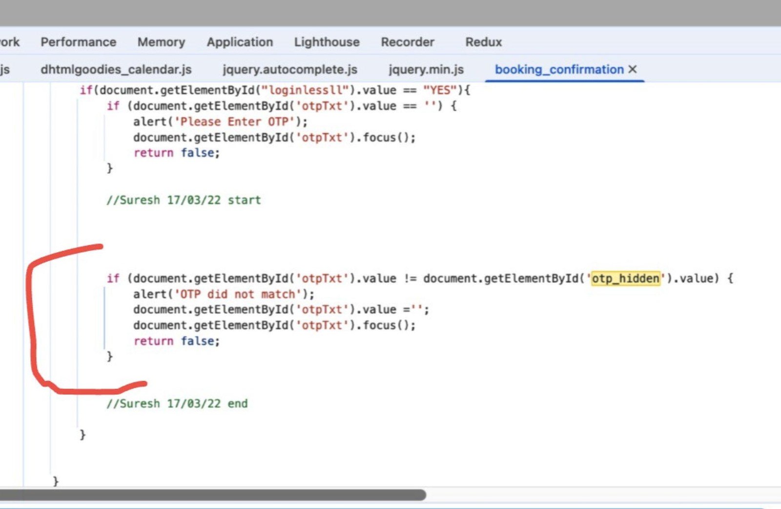 Front End OTP Verification