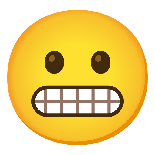 Grimacing face
