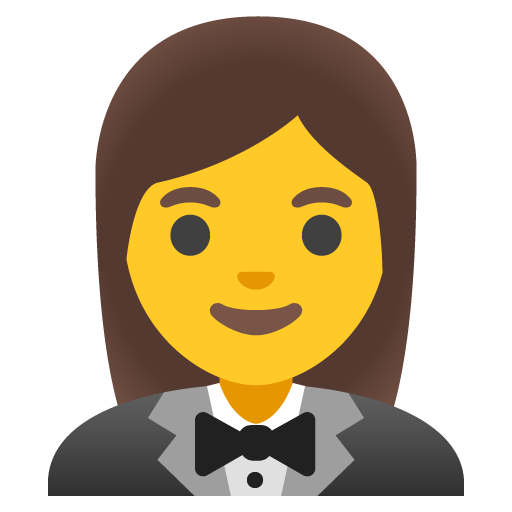 Woman in tuxedo