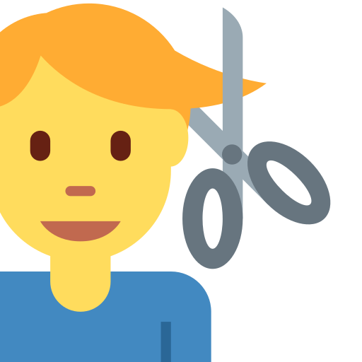 Man getting haircut