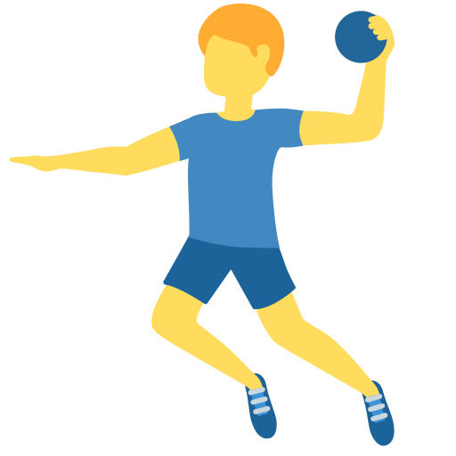 Man playing handball