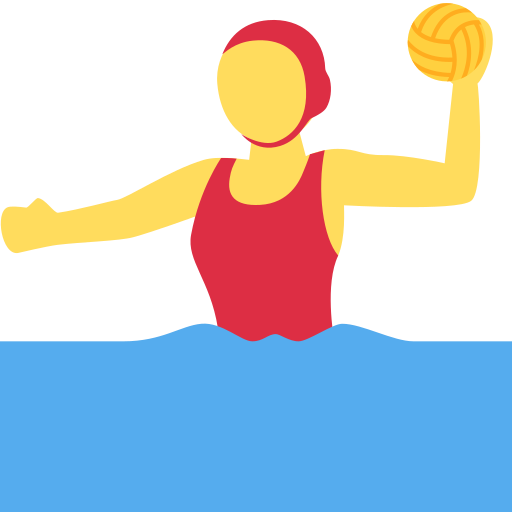 Woman playing water polo