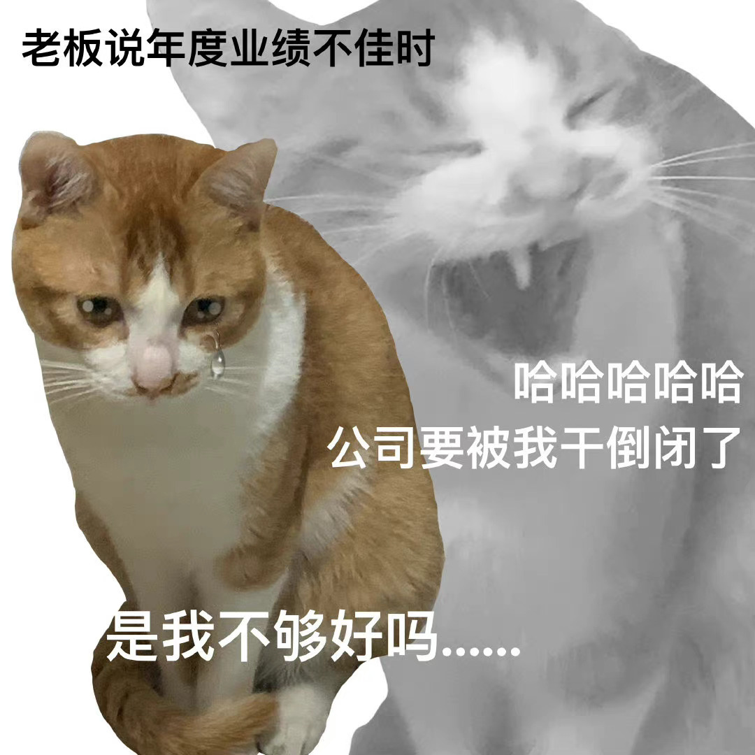 老板说年度业绩不佳时哈哈哈哈哈公司要被我干倒闭了是我不够好吗●●●●●●