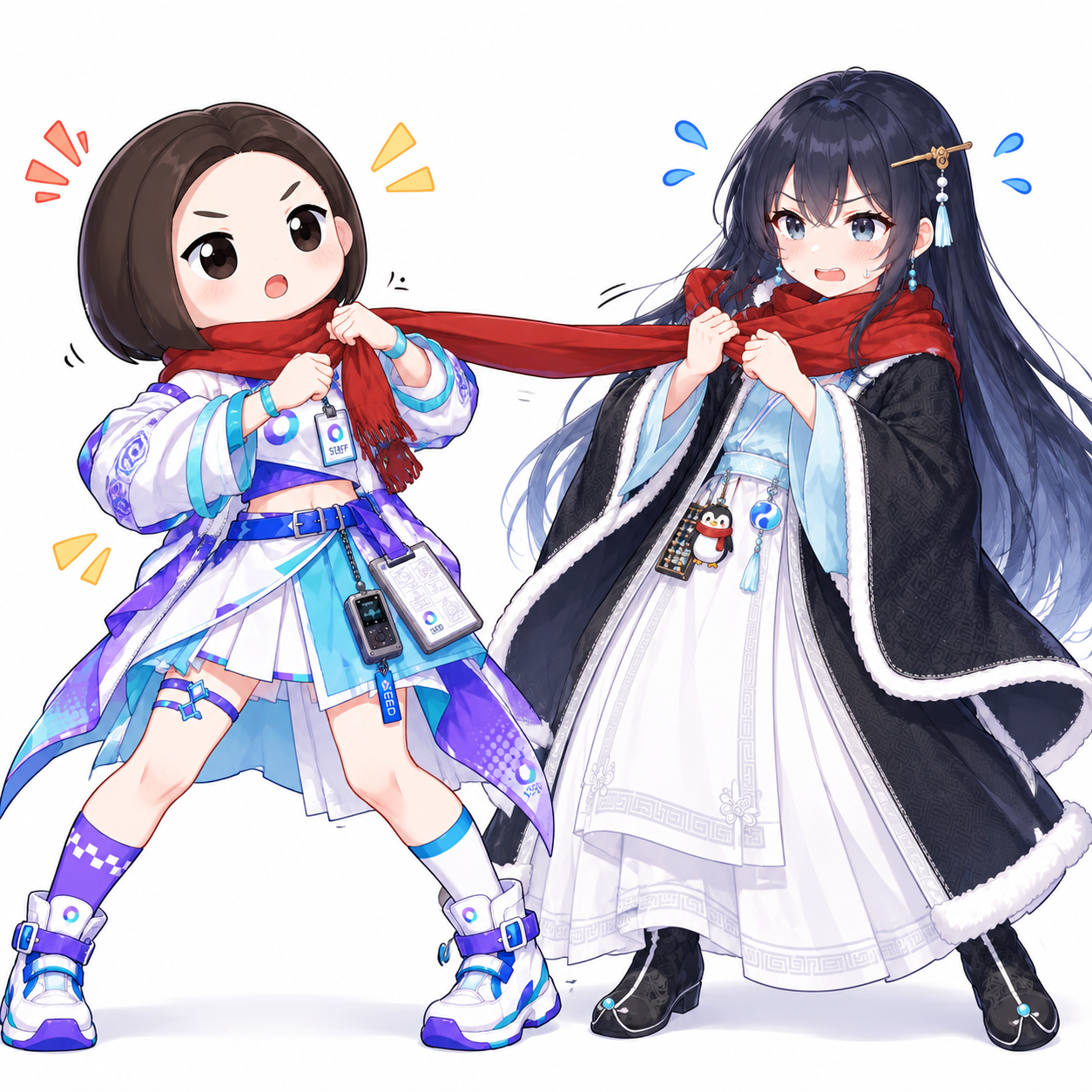 HY:别抢我围巾!