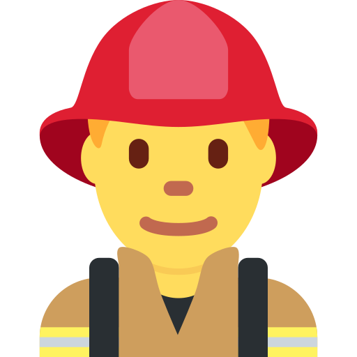 Man firefighter