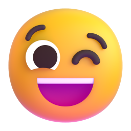 Winking face